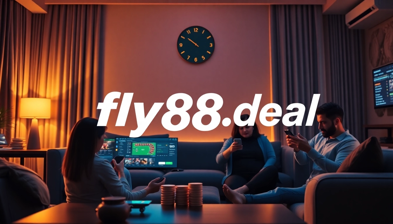 Experience the engaging and trustworthy online gaming platform at fly88.deal, featuring vibrant casino visuals and digital interaction.