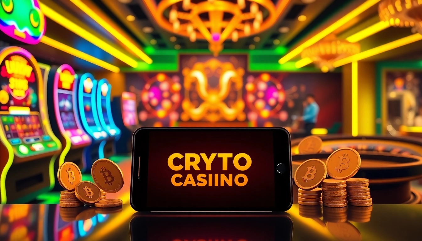 Experience the thrills of crypto online casino games with an elegant virtual gaming scene.