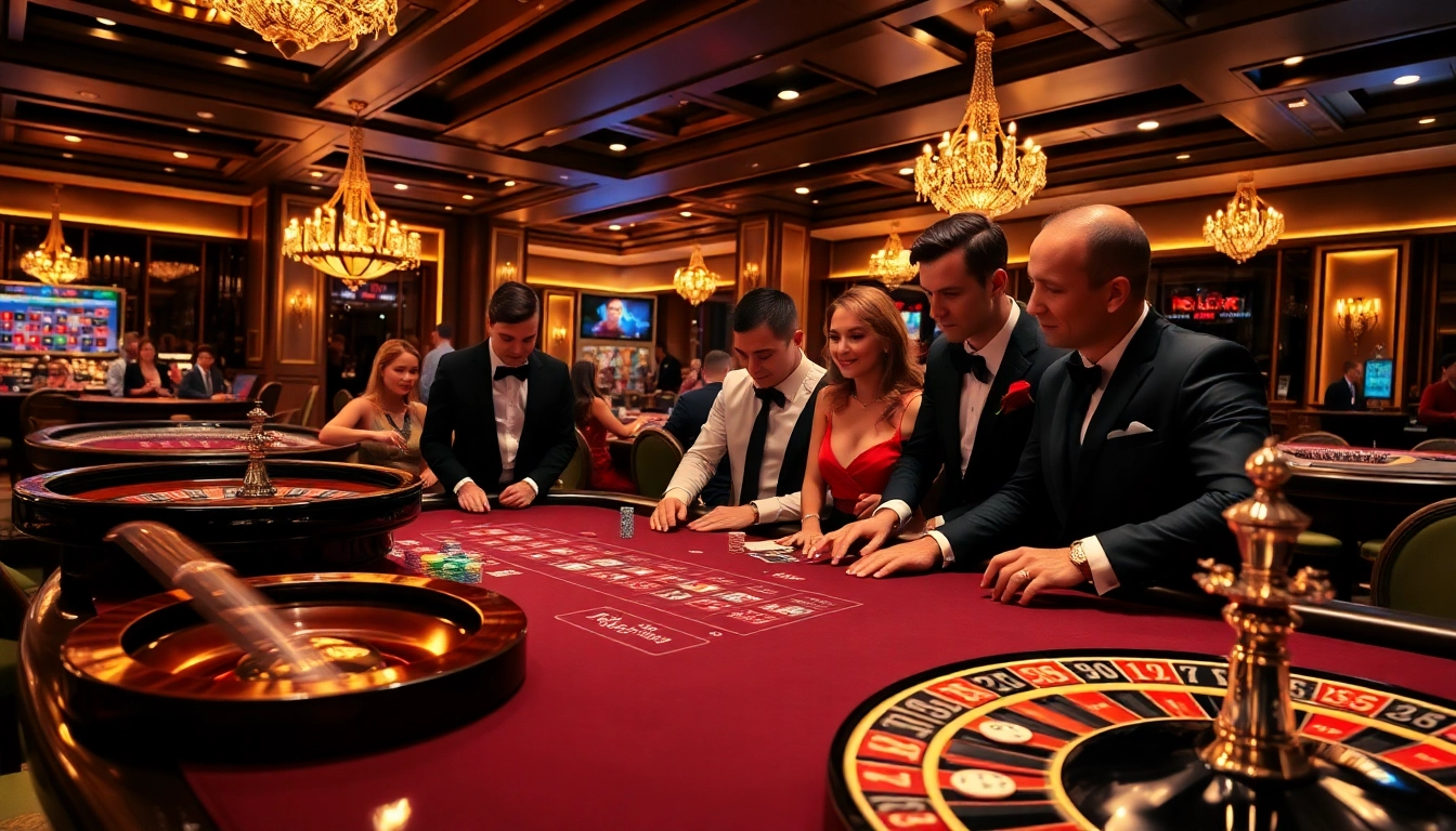 Engaging casino atmosphere at 68VIP featuring lively table games and professionals.